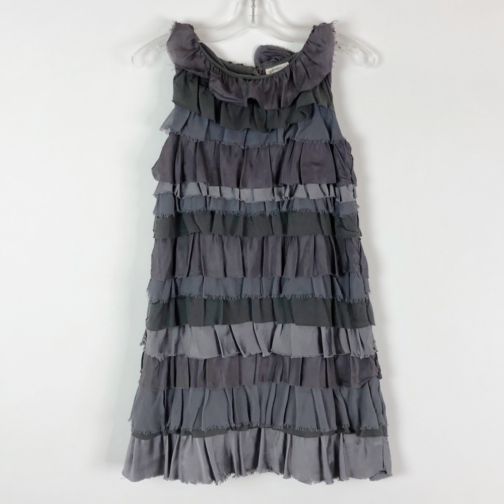 Crewcuts Girls Gray Layered Cake Dress